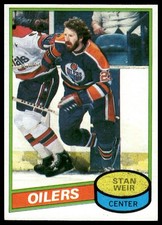 1980-81 Topps #153 Stan Weir Edmonton Oilers NM+
