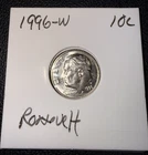 1996 W Roosevelt Dime/10C