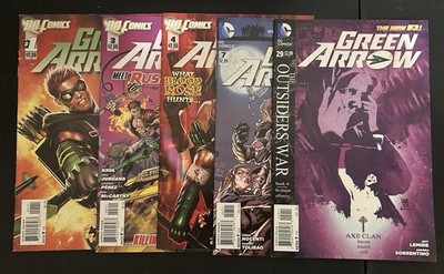 Green Arrow Mixed Lot Of 5 New 52 2011 5th Series DC Comics #1 3 4 7 & 29