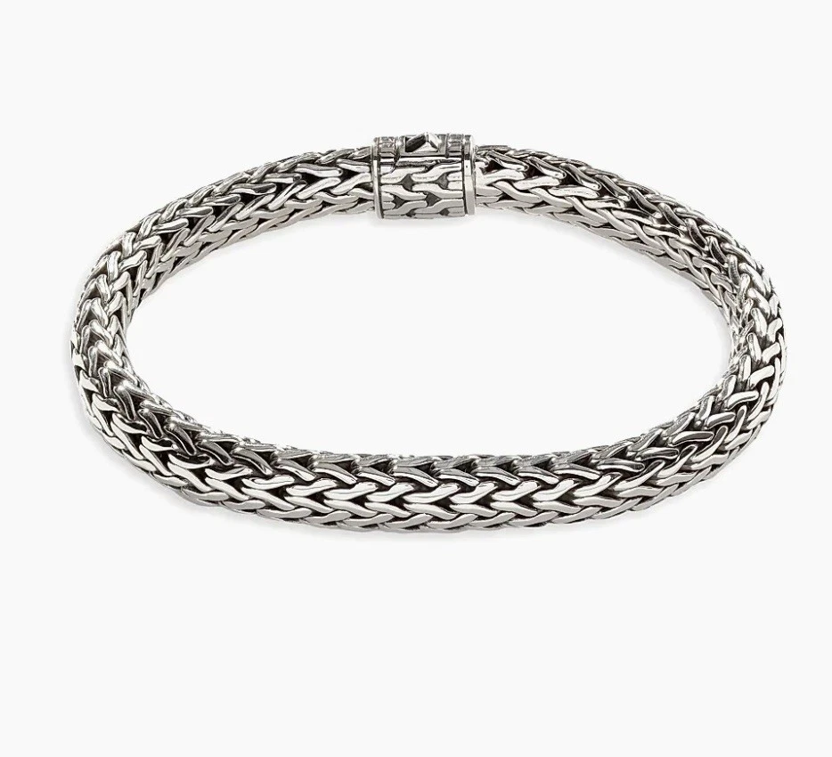 Brazalete John Hardy Clásico Cadena Plata Esterlina Venta al por menor: $1,395 NUEVO Foto 2 de 4