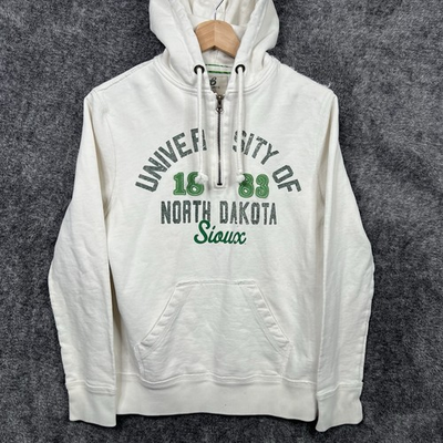 #ad North Dakota Fighting Sioux UND Hoodie 1 4 Zip Women’s Size Large $27.97