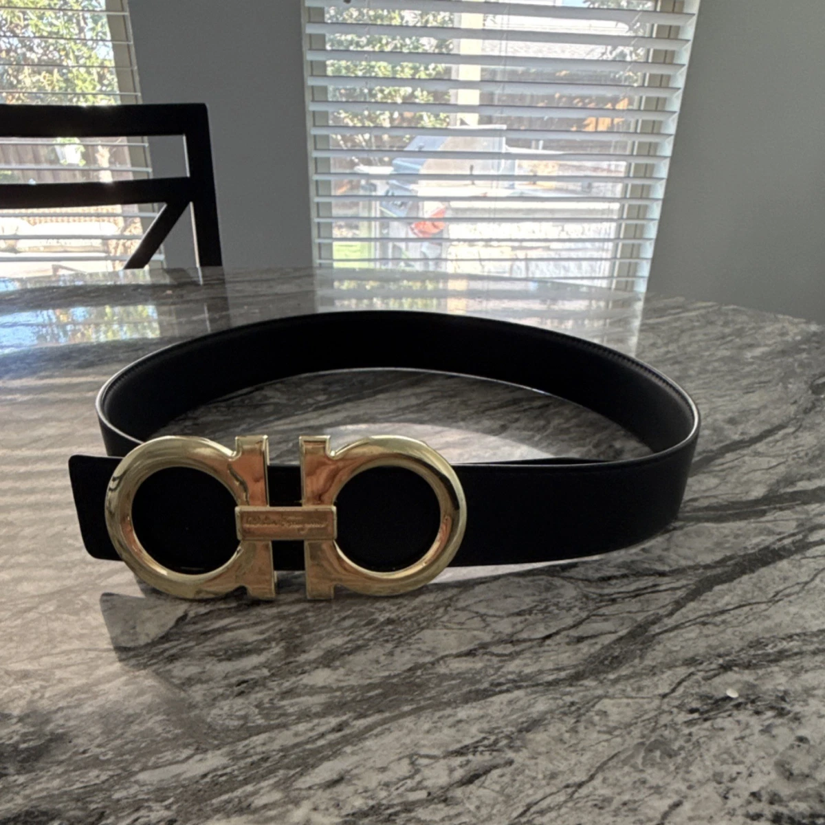 Salvatore Ferragamo Genuine Belt, minor wear, size 7/8 Reversible and adjustable Gancini belt - Men | Ferragamo main image 4