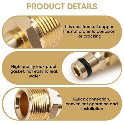Metall 360 Grad drehbarer Adapter für 22 mm für Außengewinde Unterlegscheibenkopf