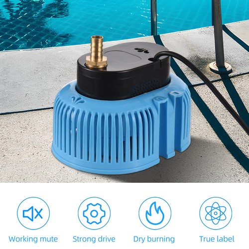 Pool Cover Pump Above Ground Submersible Sump Pump 75W 2000L/H Swimming Wa 6