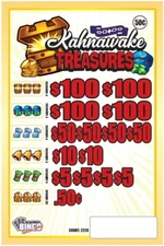 NEW pull tickets **CLEARANCE SALE** KAHNAWAKE TREASURES - Instant Tabs
