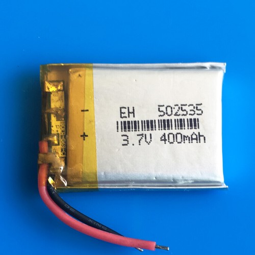3.7V 400mAh 502535 Lipo Li Polymer Rechargeable Battery For MP3 GPS Smart Watch - Picture 4 of 6