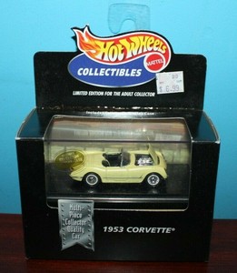 Hot Wheels COLLECTIBLES 1953 CORVETTE Limited Edition in Display Case 1:64 NIP 74299220531 | eBay