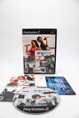 Refurbished PS2 SingStar Rocks Complete CIB + Reg Card Black Label Excellent