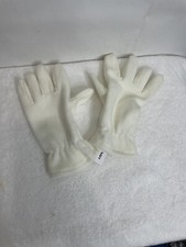 Old Navy Gender-Neutral Youth Size L/XL Cream Go-Warm Micro Fleece Gloves