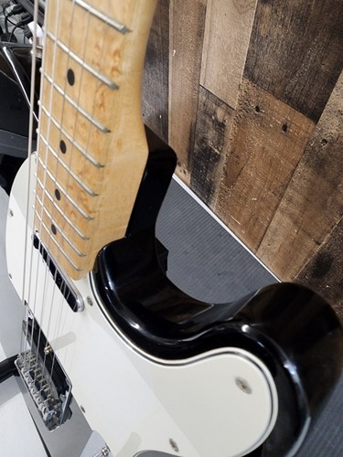 1998 Fender Mexico Telecaster Black Mighty Might Neck Bird's Eye Maple Neck - Picture 9 of 21