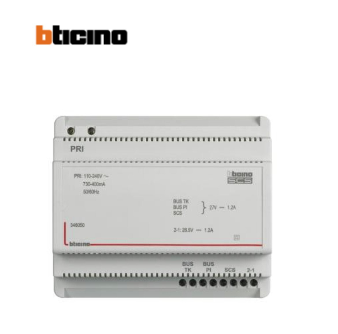 Bticino 346050 Alimentatore 2 Fili BUS-SCS 1,2A 6 DIN - Offerta Online