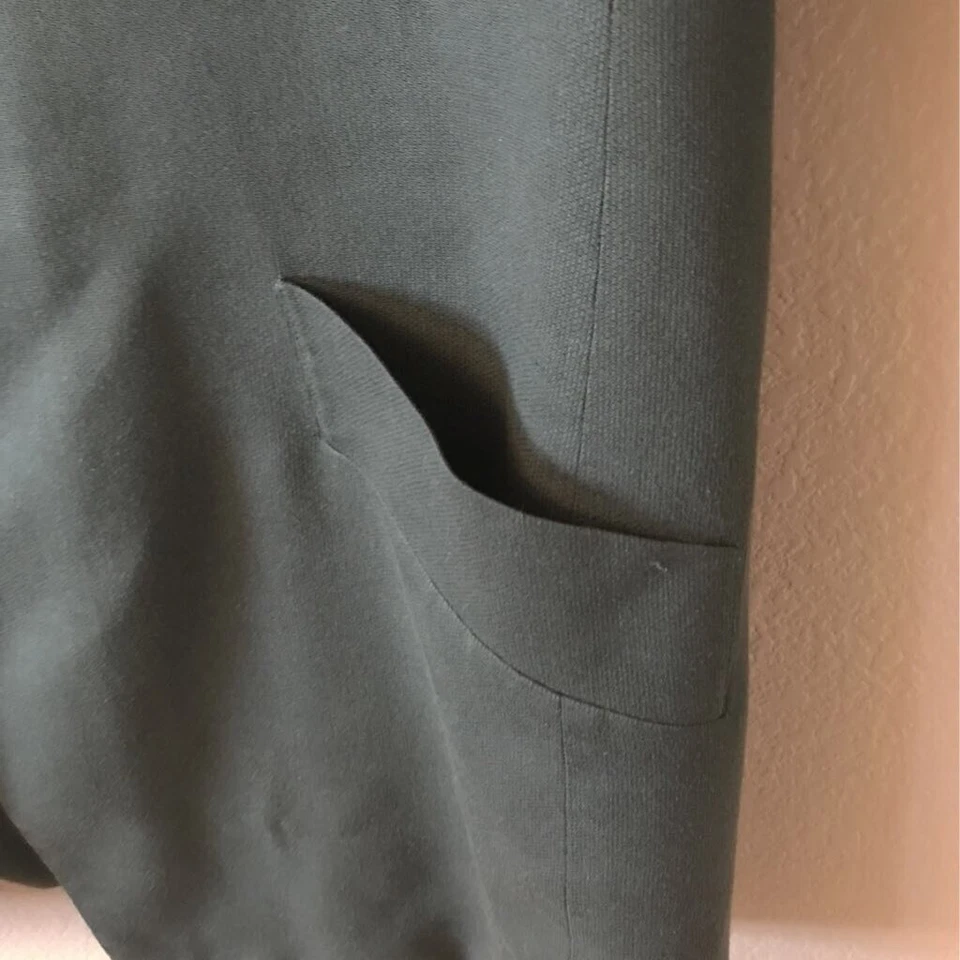 Jaqueta Saville II Feminina Blazer Verde Rayon 2 Bolsos Manga Longa Plus 24 - Imagem 3 de 4