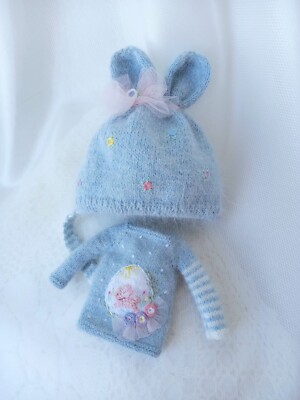 Hand knitted  clothes set  for Blythe Doll