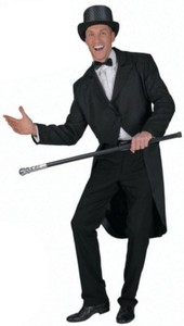 black tailcoat jacket