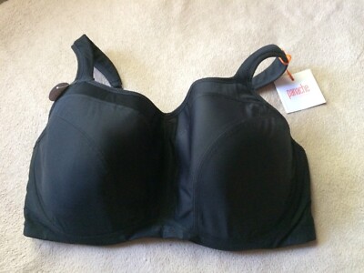 Panache Sport 40H (FF) Black Underwired Sports Bra Style 5021 NWD