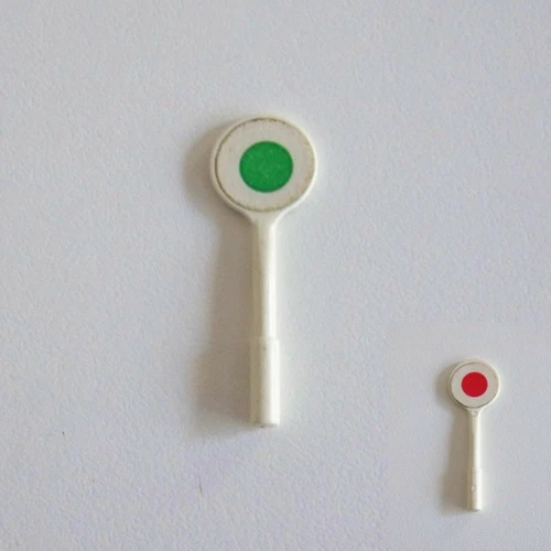 PLAYMOBIL (W133) GARE - Panneau Signalisation à Mains Chef Gare Vintage