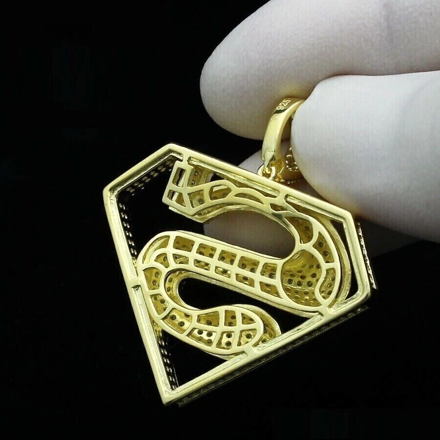 14k gold superman pendant deals