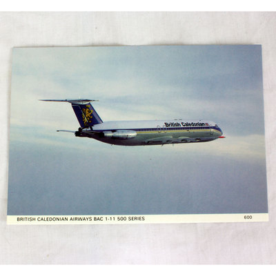 British Caledonian Airways - BAC 1-11-500 - Aircraft Postcard