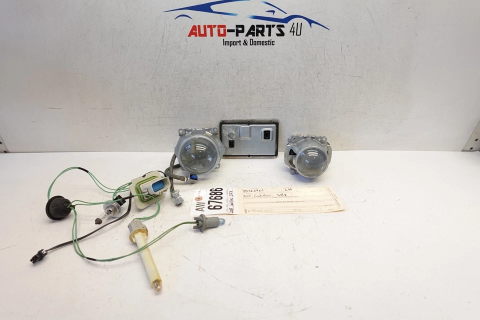 Cadillac SRX 2008 faro izquierdo xenón componentes ocultos módulo y vigas OEM AW67686 Foto 3 de 4
