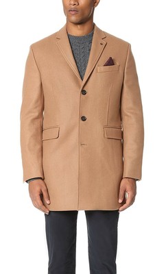 ben sherman camel coat