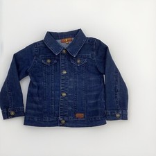 7 Seven For all Mankind Jean Jacket Baby Toddler Size 24 Month Blue Denim