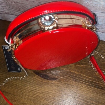 La Terre Fashion Peta Approved Vegan Handbag Red Changeable  display picture 2