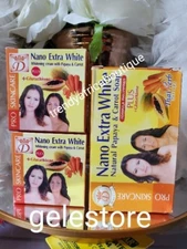 2 Mini Creams & 1 Soap ORIGINAL Nanoo White Glutathion 💯 AUTHENTIC 