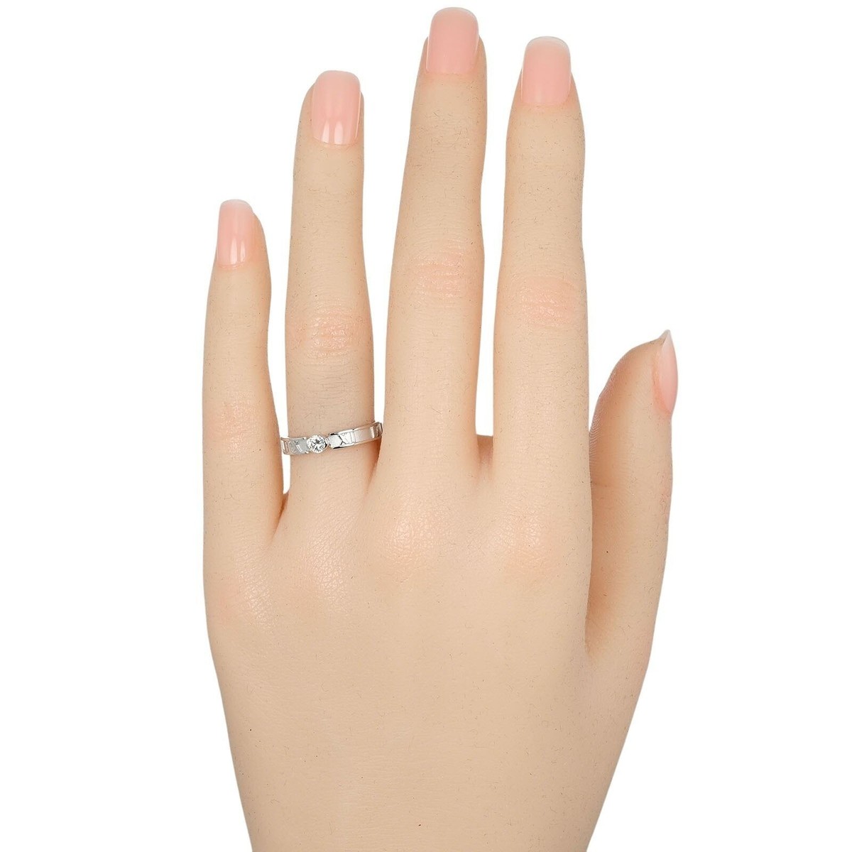 【Tiffany】ホワイトゴールド　9号 Tiffany Lock Ring in White Gold with Diamonds | Tiffany & Co. US