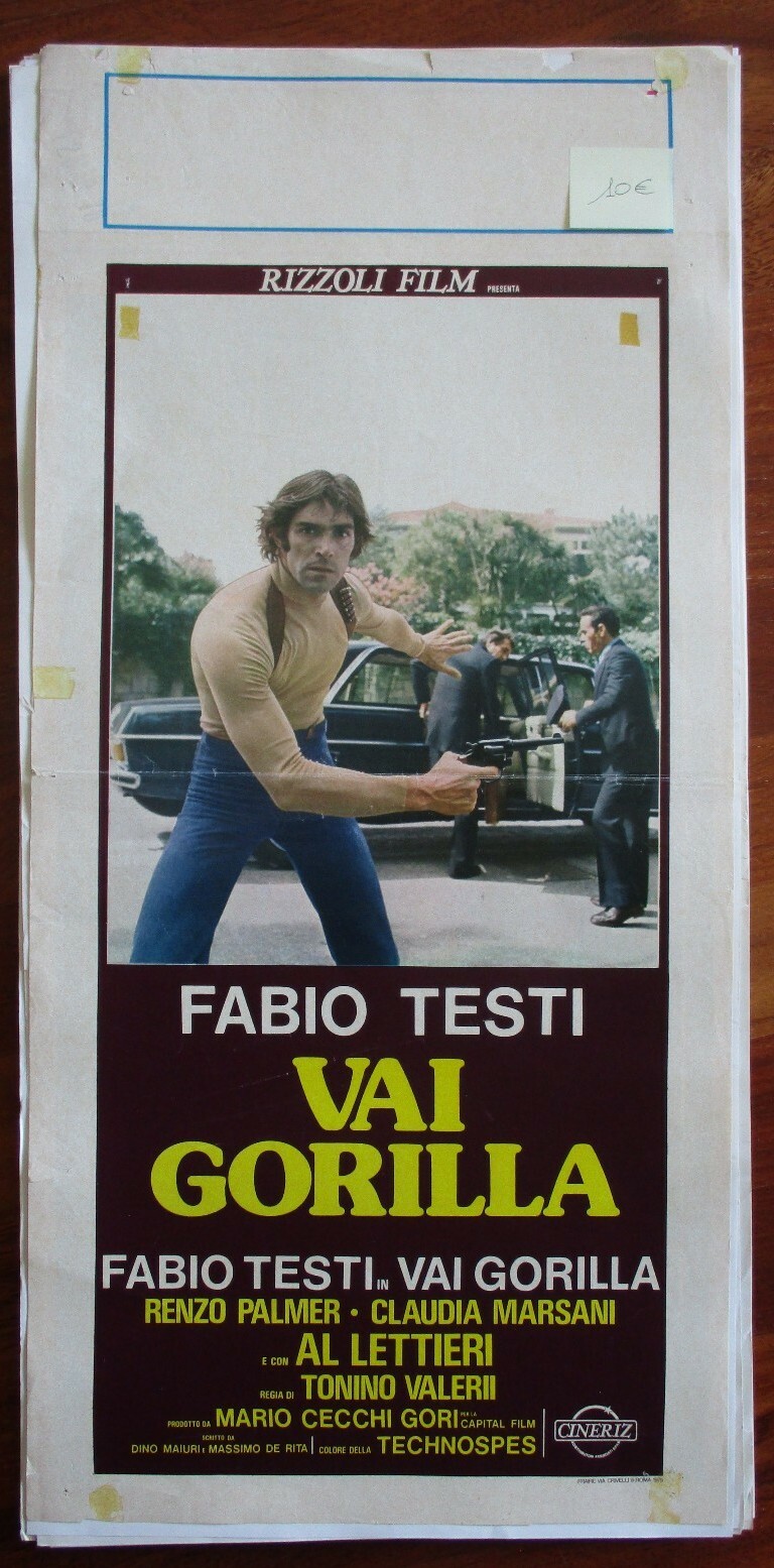 Locandina originale film Vai gorilla (1975) - Regia di Tonino Valerii