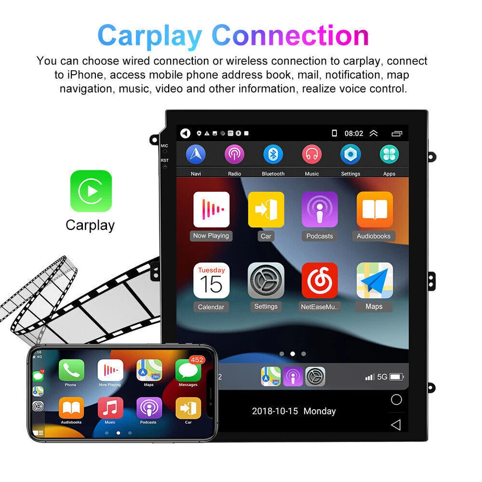 9.7" Carplay For Dodge Grand Caravan 2011-2020 Car Stereo Radio GPS Navi Player Foto 3 de 4