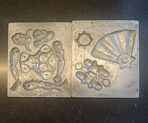 Toy Max Creepy Crawlers Metal Plate Skeleton Skull Halloween 12 Molds (B3-H16) - Picture 3 of 8