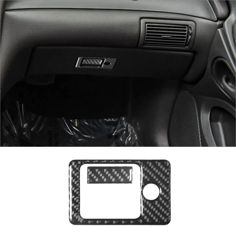 25 peças kit interior completo de fibra de carbono acabamento de capa para Ford Mustang 2001-04 - Imagem 2 de 4