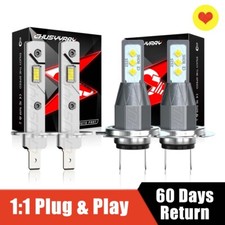 For Benz ML320 ML430 1998-2001 4x H1 H7 LED Headlight High Low Beam Combo Bulbs