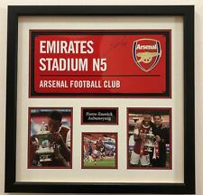 Pierre-Emerick Aubameyang SIGNED & FRAMED Arsenal F.C. Street Sign AFTAL COA (B) Pierre-Emerick Aubameyang SIGNED & FRAMED Arsenal F.C. Street Sign AFTAL COA (B)