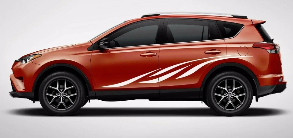 Calcomanía Rush 3M Vinilo Toyota Highlander SUV Gráfico Adhesivo Raya 2013-2017 Foto 2 de 4