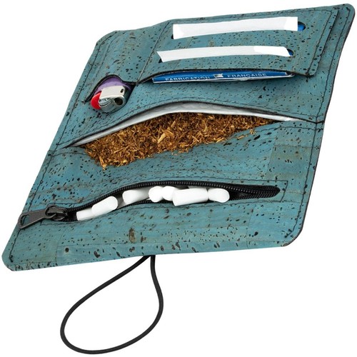 SIMARU Tabaktasche Drehertasche Zigarettenetui aus Kork wasserabweisend vegan - Bild 31 von 36