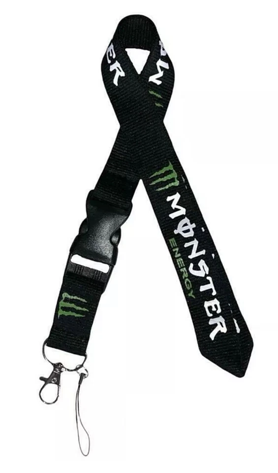 Monster Energy Lanyard Keyring Keychain ID Key Card Holder Phone Strap UK Seller