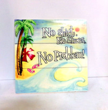 Rustic Wooden Plaque Art Nautical Seaside Coastal Beach Home Decor 2009