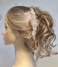 Bridal Crystal Hair Comb, Wedding Headpiece, Silver Rhinestone Hair Accessory