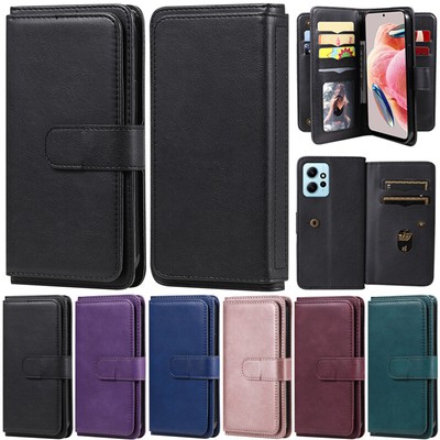 Luxury Wallet Leather Flip Cover Case For Xiaomi 13T Redmi Note 12 13C 10A 10C 9