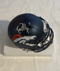 John Elway Signed Denver Broncos Mini Helmet COA