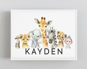 safari wall decor for nursery