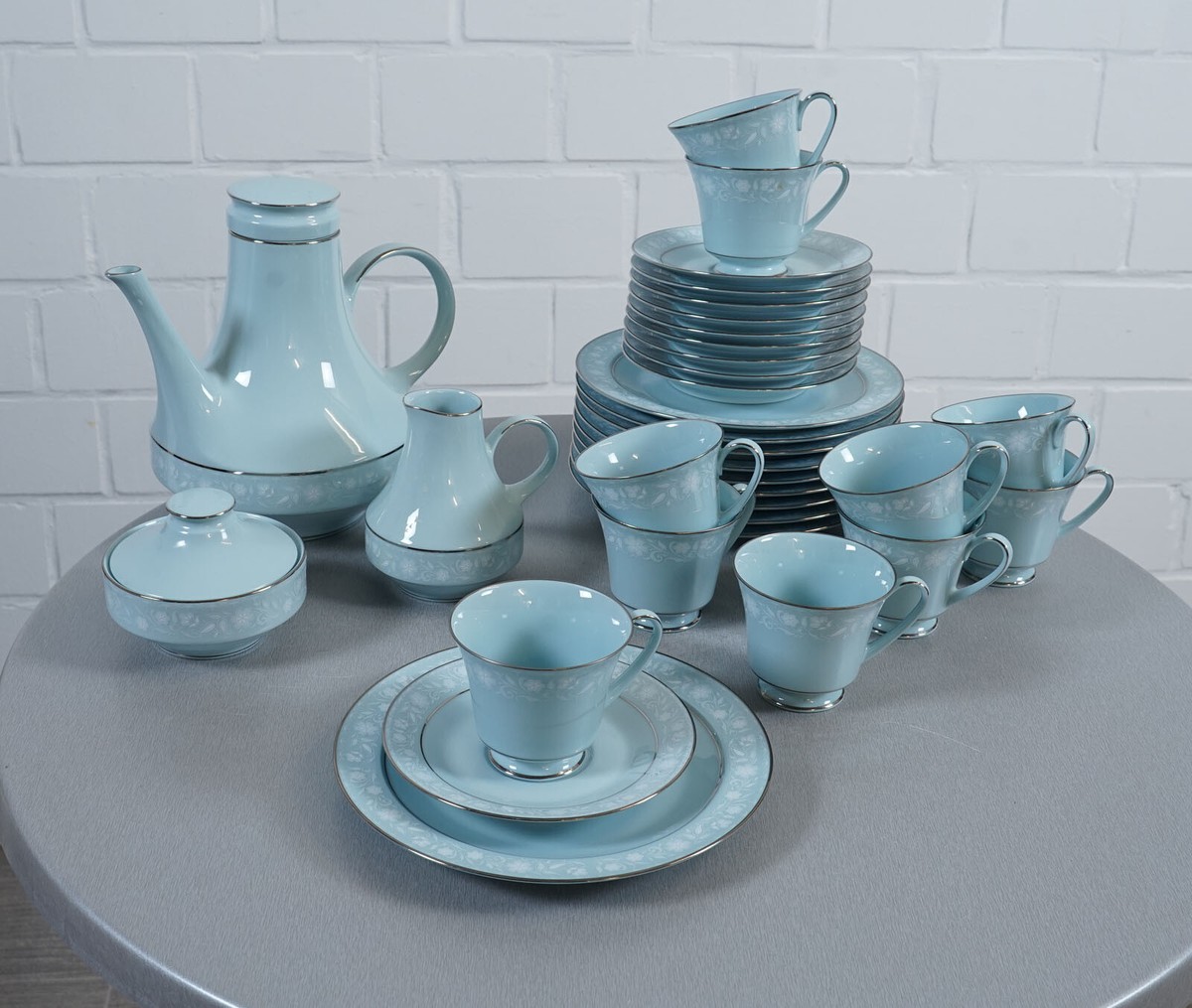 Noritake Love Song 8002 W81 porcelain coffee service 35 pieces 10