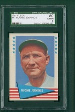 1961 Fleer Graded Baseball Card - #47 Hughie Jennings SGC 6 EX/NM