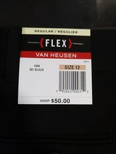 Van Heusen Boys' Big Flex Stretch Flat Front Dress PantsSz 12 Regular TB3