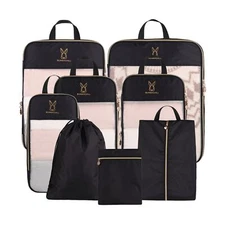 See Through Expandable Compression Packing Cubes, Mesh Travel Packing Cubes f...