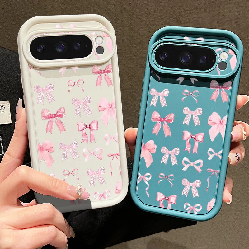 Shockproof Cute Bow TPU Phone Case for Google Pixel 9 Pro XL 8 7 Pro 8A 7A