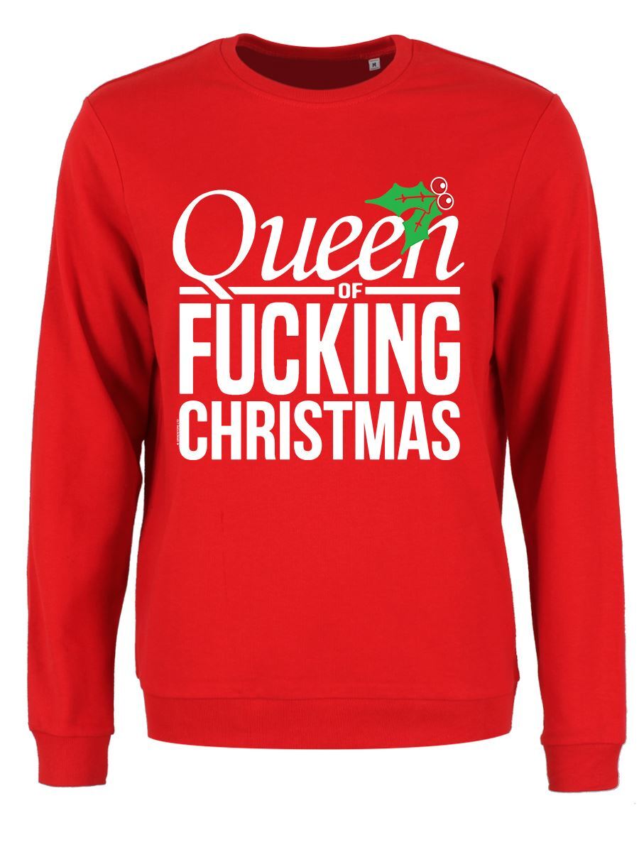 Sweater Queen Of F*cking Christmas Christmas Jumper Women's Red