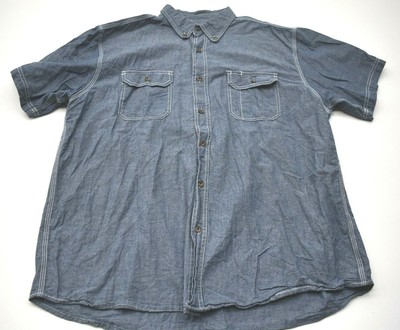 Schmidt Workwear Mens Blue Button-Down 