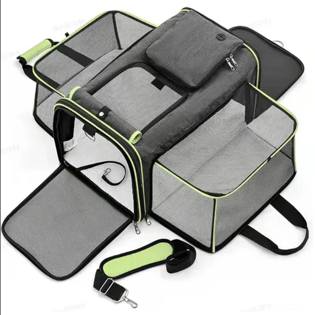 Portable Pet Dog Backpack Breathable Cat Carrier Bag Airline Approved Transport - Image 3 of 4